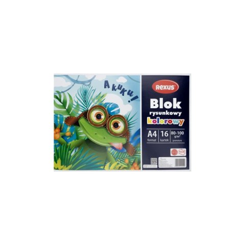 Rexus Blok rysunkowy kolorowy A4 kolorowy 16k Rexus (4409)