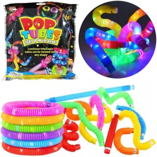 Trifox Gadżet RURKI SENSORYCZNE POP TUBE ŚWIECACE 6SZT Trifox (A-0809)