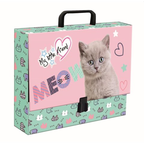 Unipap Teczka kartonowa na zatrzask My Little Friend Fluffy Kitty A4 mix Unipap