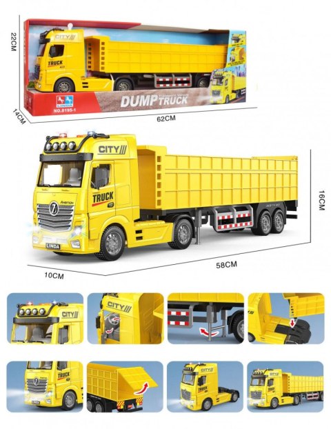 Lean Ciężarówka transportowa żółta Lean (23113)