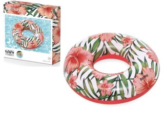 Best Way Koło do pływania Z Palmami Różowe 119 cm Best Way (9658)