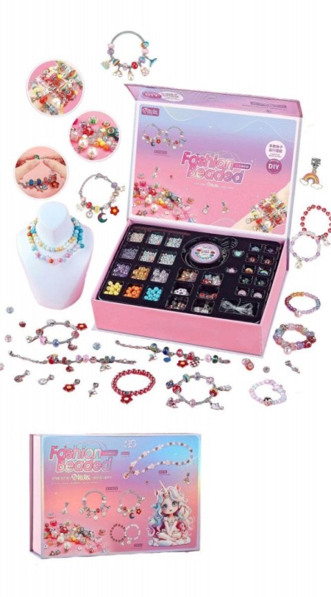 Lean Koraliki dla dziewczynki zestaw w walizce Lean (23400)