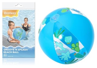 Best Way Piłka plażowa Best Way niebieska PVC PCW śr. 510mm (21415)