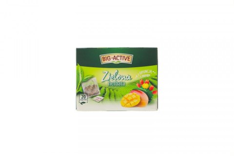 Big Active Herbata zielona opuncja mango 20 saszetek Big Active