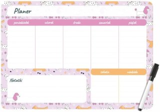 Biurfol Podkład na biurko PUPPIES PLANER MAGNETYCZNY TYGODNIOWY mix PVC PCW [mm:] 350x250 Biurfol (PM-02-36)