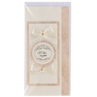 Deco Styl Kartka składana rocznica ślubu ręcznie zdobiona DL Deco Styl