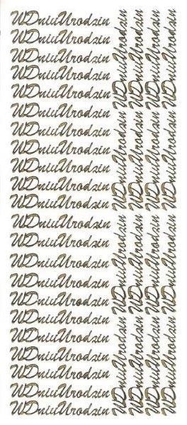 Farro Naklejka (nalepka) W dniu urodzin złote Farro (066)