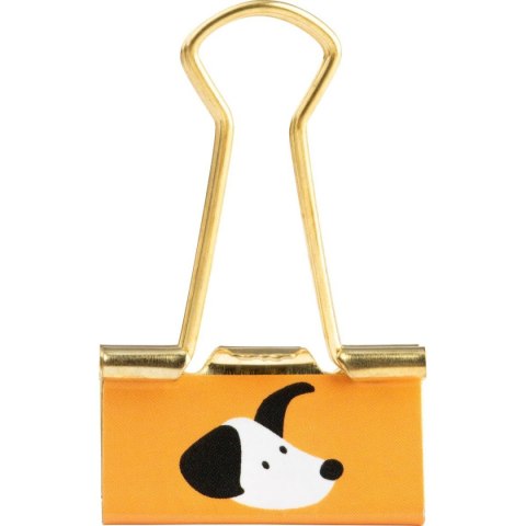 Happy Color Klipsy do spinania dokumentów CAT&DOG, metal 6 szt Happy Color (HA 4821 01CD-WP6)