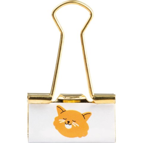 Happy Color Klipsy do spinania dokumentów CAT&DOG, metal 6 szt Happy Color (HA 4821 01CD-WP6)