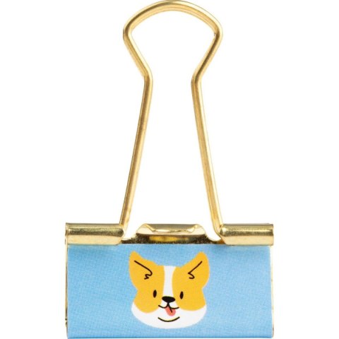 Happy Color Klipsy do spinania dokumentów CAT&DOG, metal 6 szt Happy Color (HA 4821 01CD-WP6)
