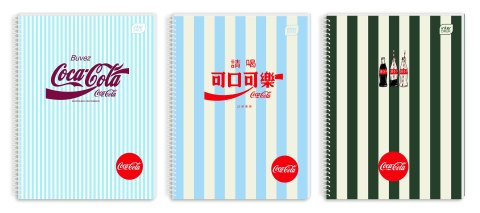 Interdruk Kołozeszyt (kołonotatnik) COCA COLA SOFT TOUCH A5 100k. 70g krata Interdruk