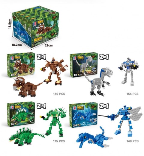 Lean Klocki konstrukcyjne Lean dinozaury 2w1 (23565) Lean Klocki konstrukcyjne Lean dinozaury 2w1 (23565)