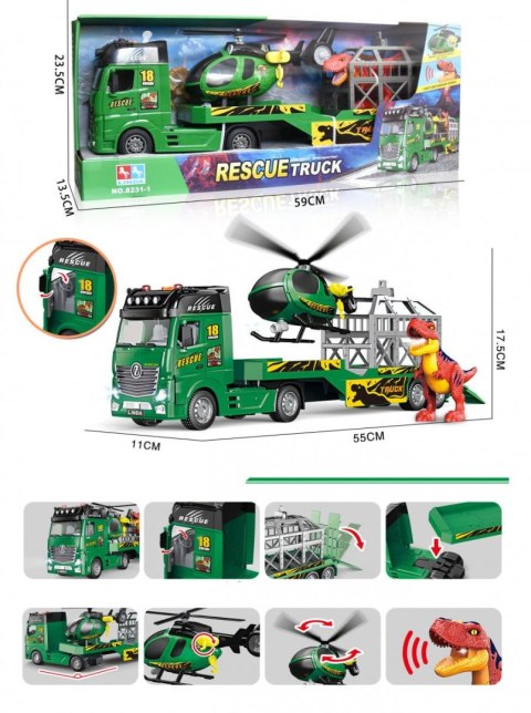 Lean Laweta z helikopterem i dinozaurem Lean (23119)