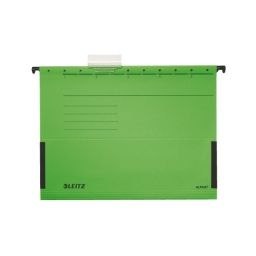 Leitz Teczka zawieszkowa ALPHA Z BOCZKAMI A4 zielony karton 230g Leitz (19860055)