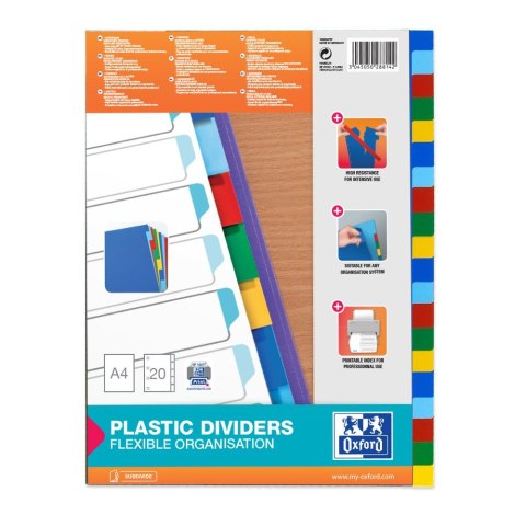 Oxford Przekładka czysta A4 mix 20k [mm:] 225x300 Oxford (100204757)