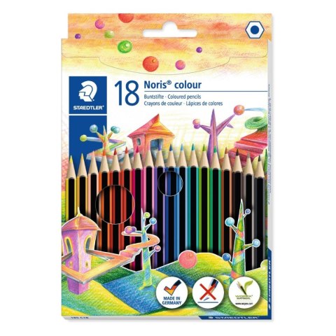 Staedtler Kredki ołówkowe Noris Wopex 18 kol. Staedtler (S 185 C18)