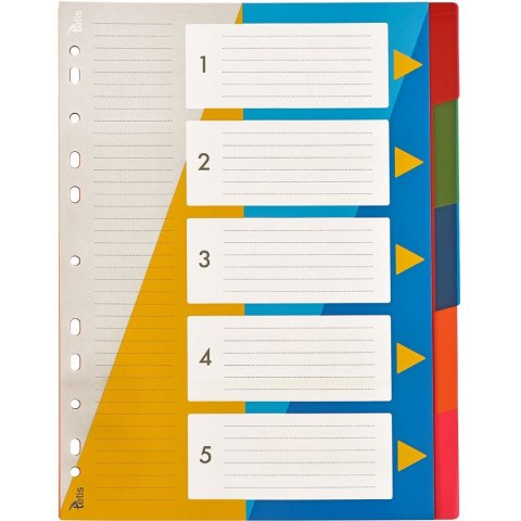Tetis Przekładka numeryczna numeryczne A4 mix 5k 1-5 Tetis (BP630-5)
