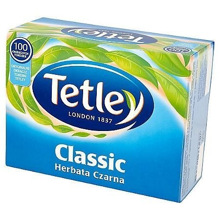 Tetley Herbata Classic 100 saszetek Tetley