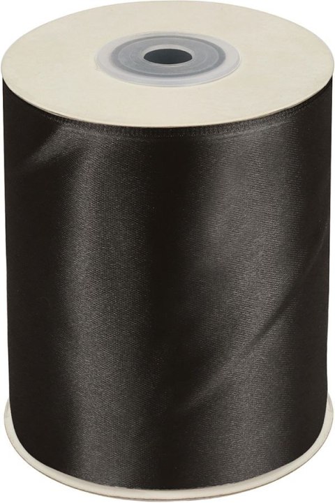 Titanum Wstążka Craft-Fun Series satynowa 100x25 [mm x m] czarny Titanum (100MM/25M 010)