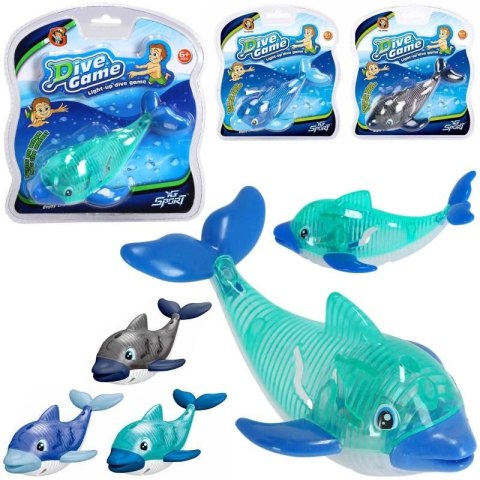 Trifox Zabawka do kąpieli delfin do nurkowania ze światłem Trifox (A-0637)