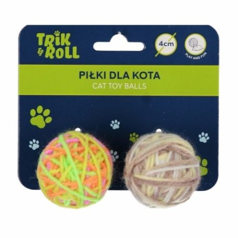 Trik Roll Gadżet Piłka dla kota 4cm 2szt Trik Roll (560723)