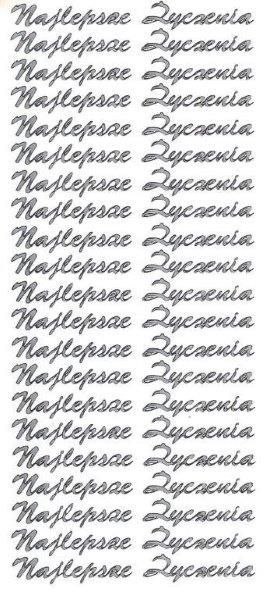 Farro Naklejka (nalepka) Najlepsze życzenia srebrne Farro (008)