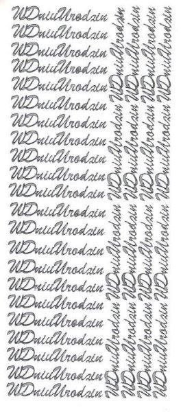 Farro Naklejka (nalepka) W dniu urodzin srebrne Farro (066)