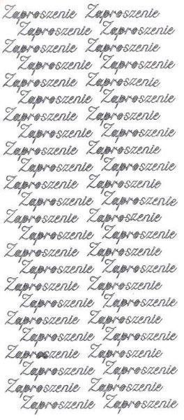 Farro Naklejka (nalepka) Zaproszenie srebrne Farro (004)