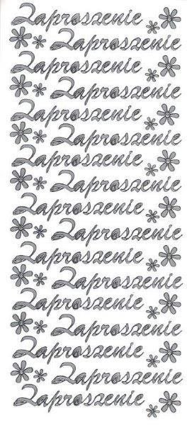 Farro Naklejka (nalepka) Zaproszenie srebrne Farro (010)