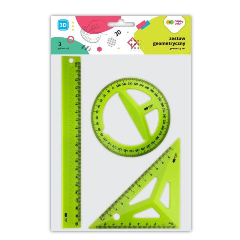 Happy Color Komplet geometryczny 3 el. Happy Color (HA 2502 03S1-3D)