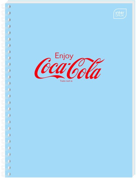 Interdruk Kołozeszyt (kołonotatnik) COCA COLA SOFT TOUCH A6 80k. 70g krata Interdruk