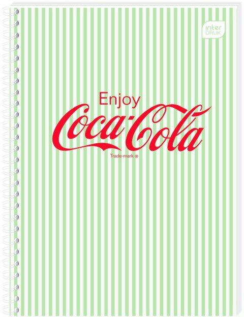 Interdruk Kołozeszyt (kołonotatnik) COCA COLA SOFT TOUCH A6 80k. 70g krata Interdruk