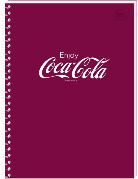 Interdruk Kołozeszyt (kołonotatnik) COCA COLA SOFT TOUCH A6 80k. 70g krata Interdruk