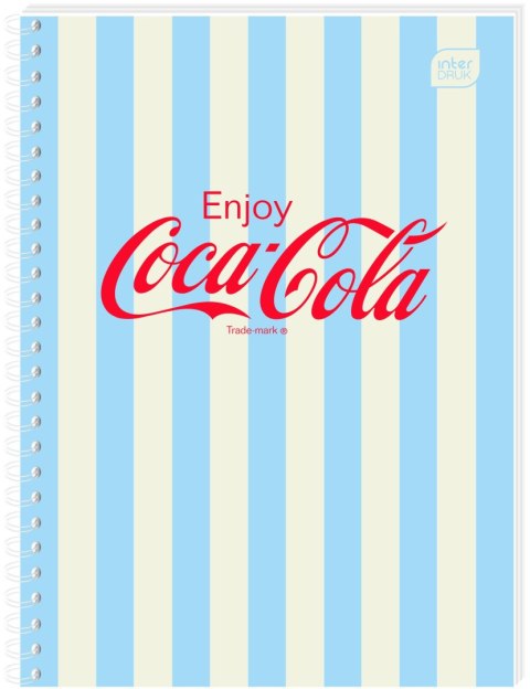 Interdruk Kołozeszyt (kołonotatnik) COCA COLA SOFT TOUCH A6 80k. 70g krata Interdruk