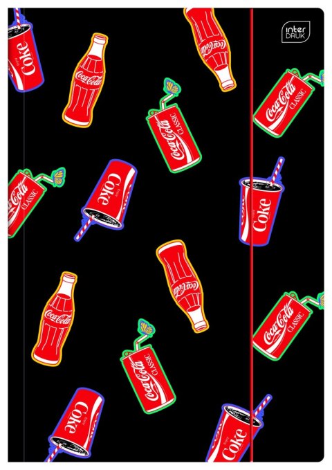Interdruk Teczka kartonowa na gumkę COCA COLA MAT+UV A4 mix Interdruk