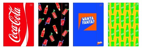Interdruk Teczka kartonowa na gumkę COCA COLA MAT+UV A4 mix Interdruk