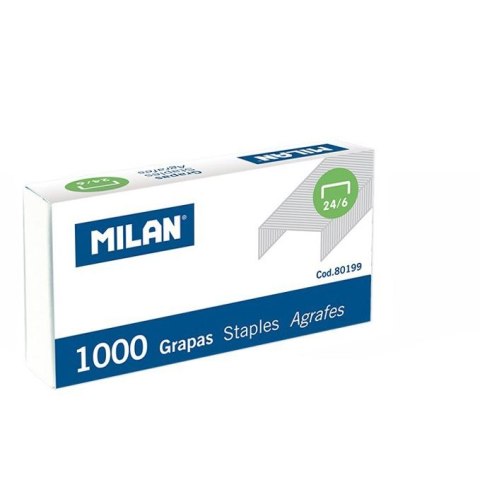 Milan Zszywki 24/6 1000 szt Milan (80199)