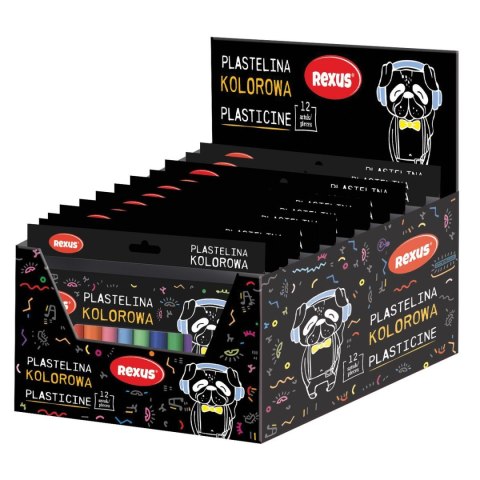Rexus Plastelina 12 kol. Teens mix Rexus (9754)