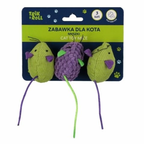 Trik Roll Gadżet myszki 3szt. 6cm dla kota Trik Roll (560727)