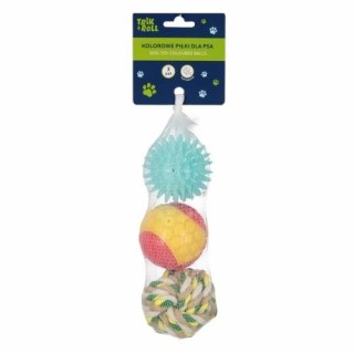 Trik Roll Gadżet piłki dla psa 3szt., 7cm Trik Roll (560666)