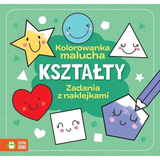 Zielona Sowa Książeczka edukacyjna Kształty. Zielona Sowa