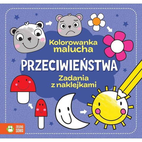 Zielona Sowa Książeczka edukacyjna Przeciwieństwa. Zielona Sowa