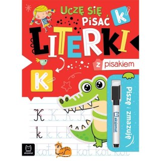 Aksjomat Książka dla dzieci Piszę i zmazuję. Uczę się pisać literki z pisakiem Aksjomat