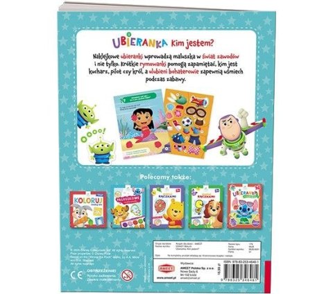 Ameet Książeczka edukacyjna Disney Maluch. Ubieranka. Kim jestem? Ameet (MUB 9201)