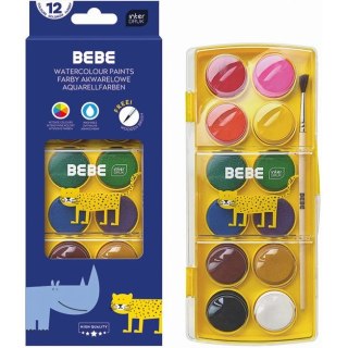 Bebe Farby akwarelowe BB KIDS 12 kolor. Bebe