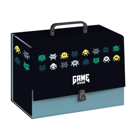 Bebe Teczka kartonowa na zatrzask Game Over z rączką A4 mix Bebe (C4/10)