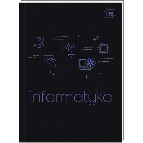 Interdruk Brulion INFORMATYKA A5 80k. 70g krata Interdruk
