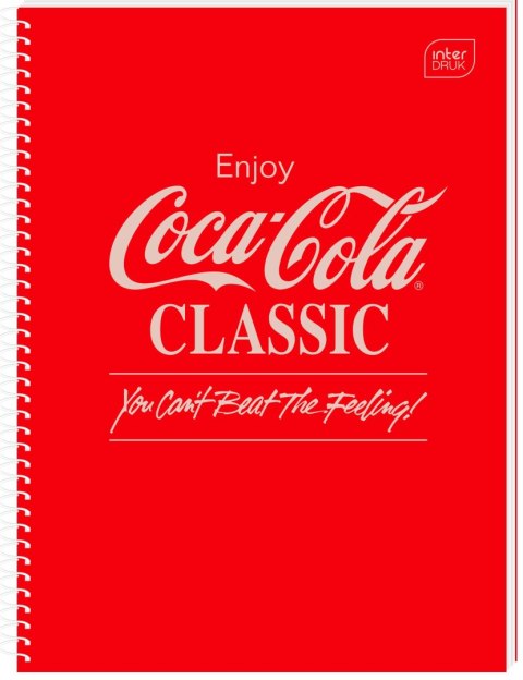 Interdruk Kołozeszyt (kołonotatnik) COCA COLA HYBRID A4 100k. 70g krata Interdruk