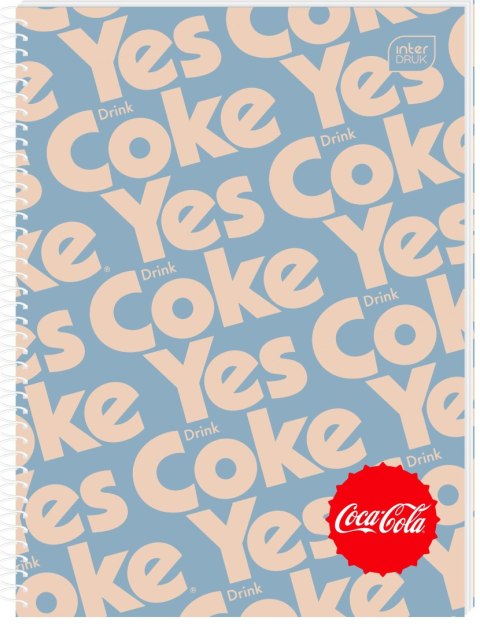 Interdruk Kołozeszyt (kołonotatnik) COCA COLA HYBRID A4 100k. 70g krata Interdruk