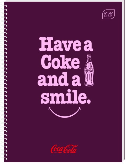 Interdruk Kołozeszyt (kołonotatnik) COCA COLA HYBRID A4 100k. 70g krata Interdruk